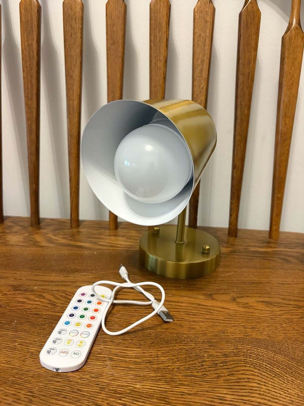 Globe Electric Matte Brass Adjustable Desk Lamp Gold